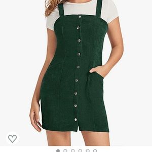 Corduroy dress with pockets